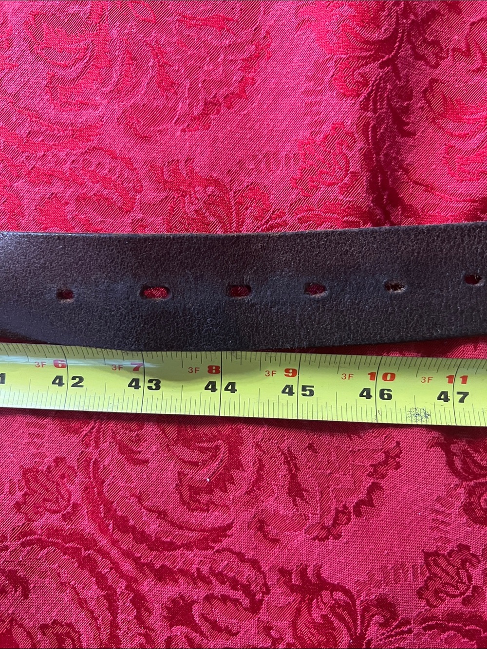 Hanks Belts 100 Year Belt Brown Full Grain Leather Belt Men's Size 44 USA - Picture 7 of 7